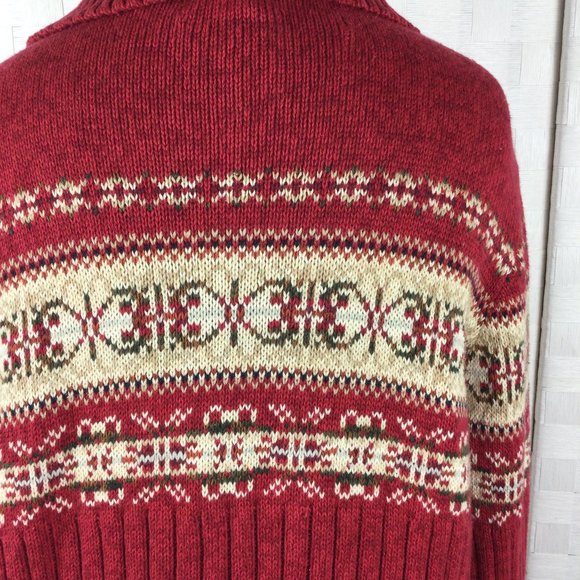 Heirloom Collectibles Vintage Zip Up Cardigan, Med - Picture 4 of 6